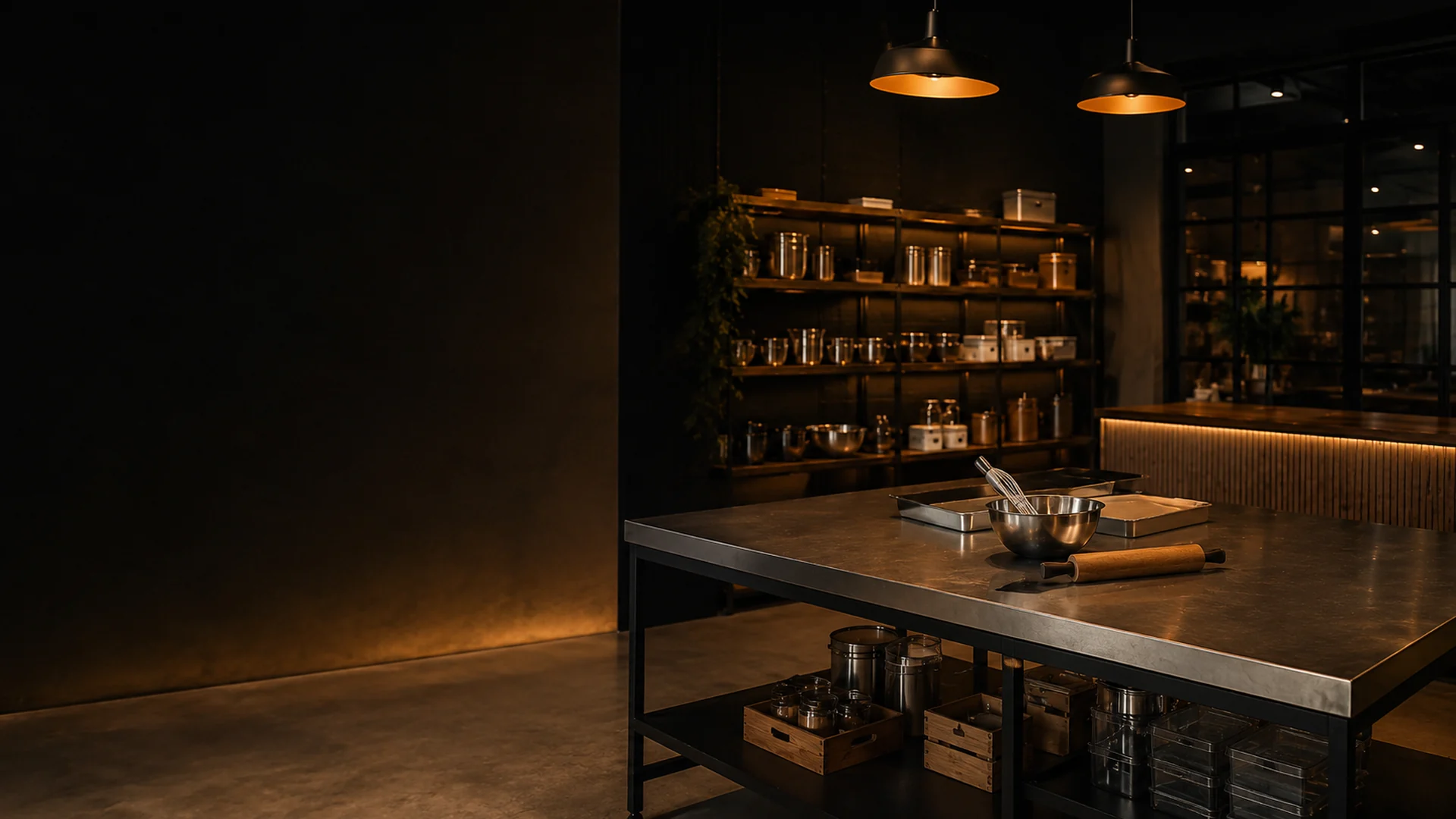 Ambiente profesional de repostería